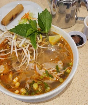 Authentic Vietnamese pho noodle soup at Pho Dinosaur 2 Calgary